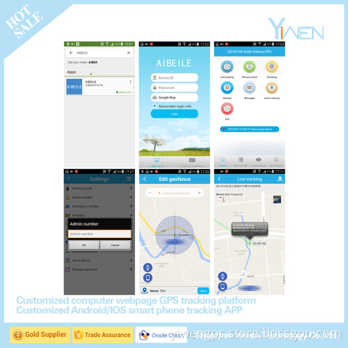Yiwen Server API for Developing Android and iOS System Smart Phone GPS Tracking APP